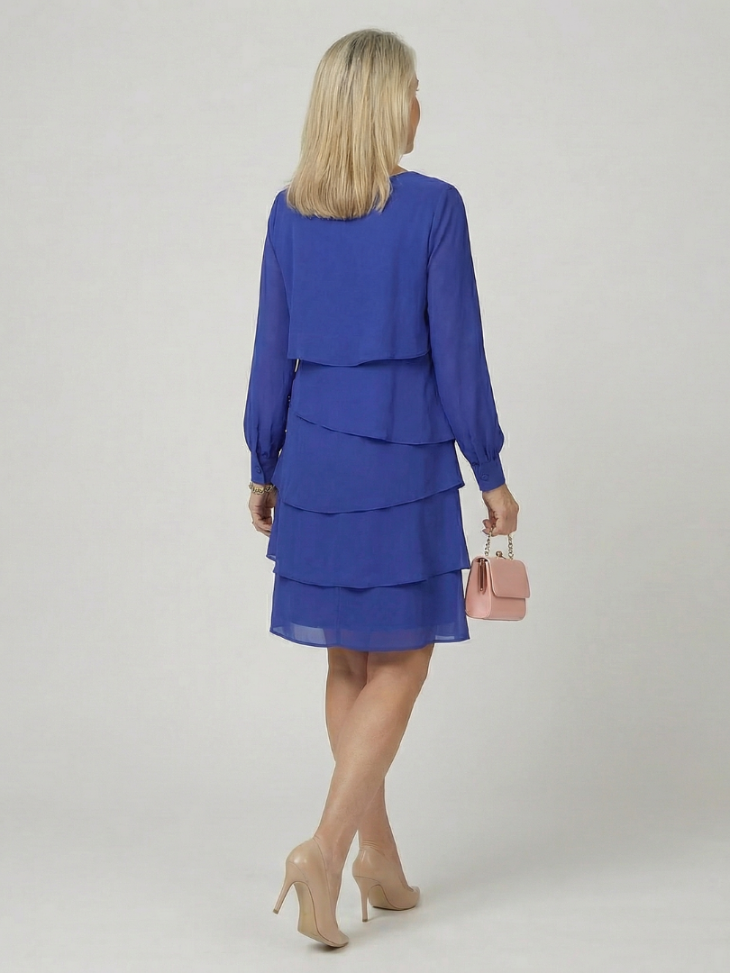 Nina Clean Layered Knee Length Dress