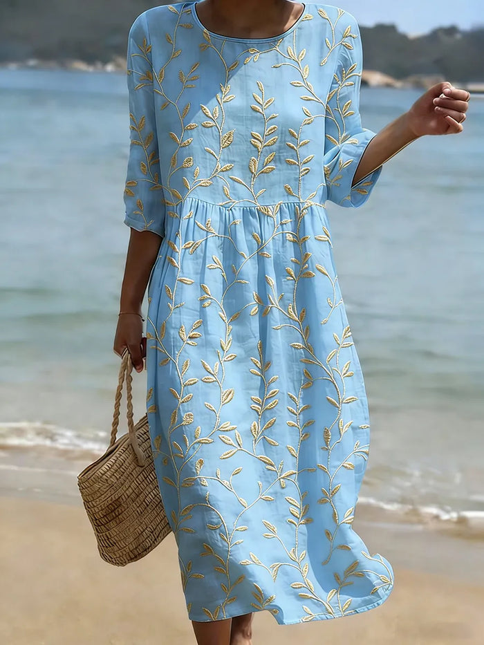 Casual Floral Print Dress