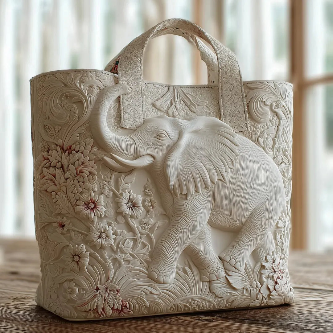 Elephant Artisan Tote Bag