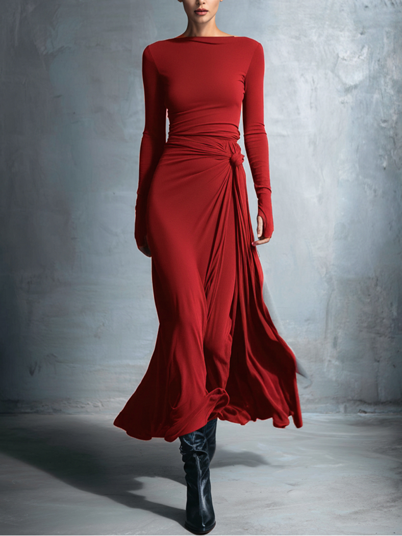 Alba - Maxi Dress with Side Knot