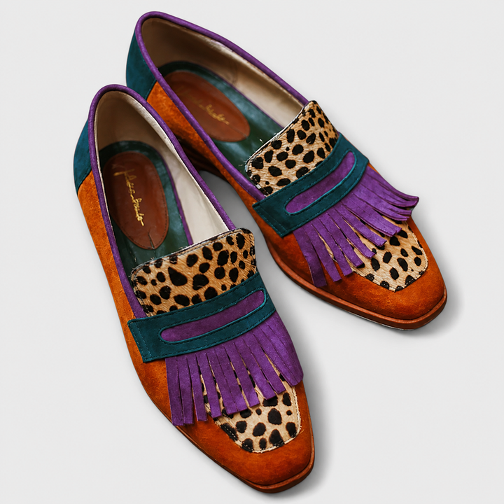 Fallon™ | Brown Leopard Loafers
