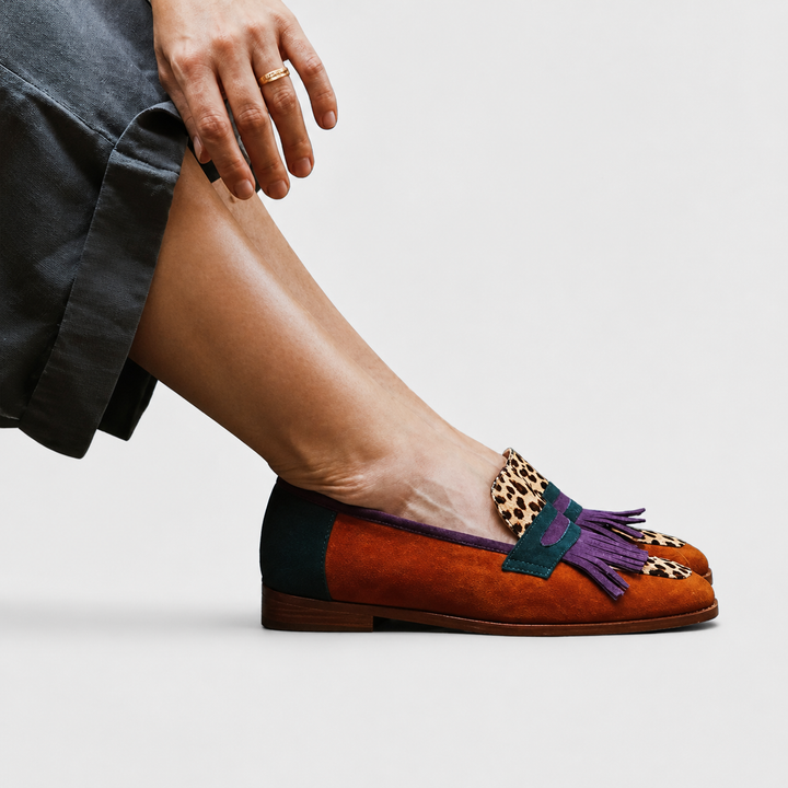 Fallon™ | Brown Leopard Loafers