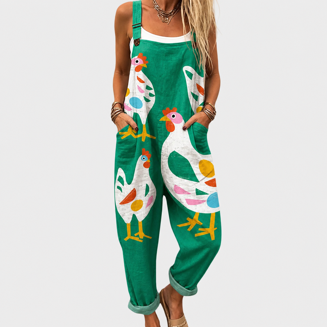 Comfortable Printed Jumpsuit