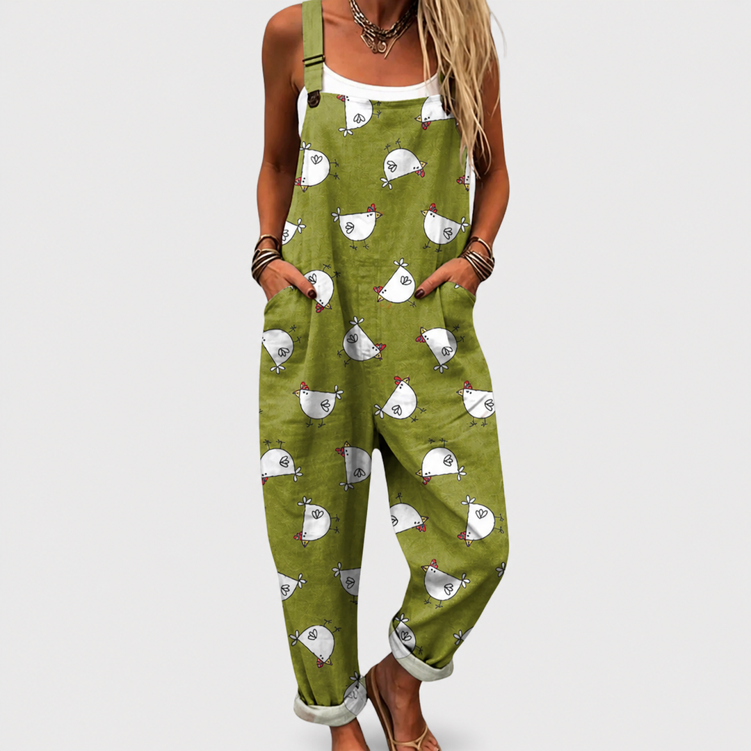 Comfortable Printed Jumpsuit