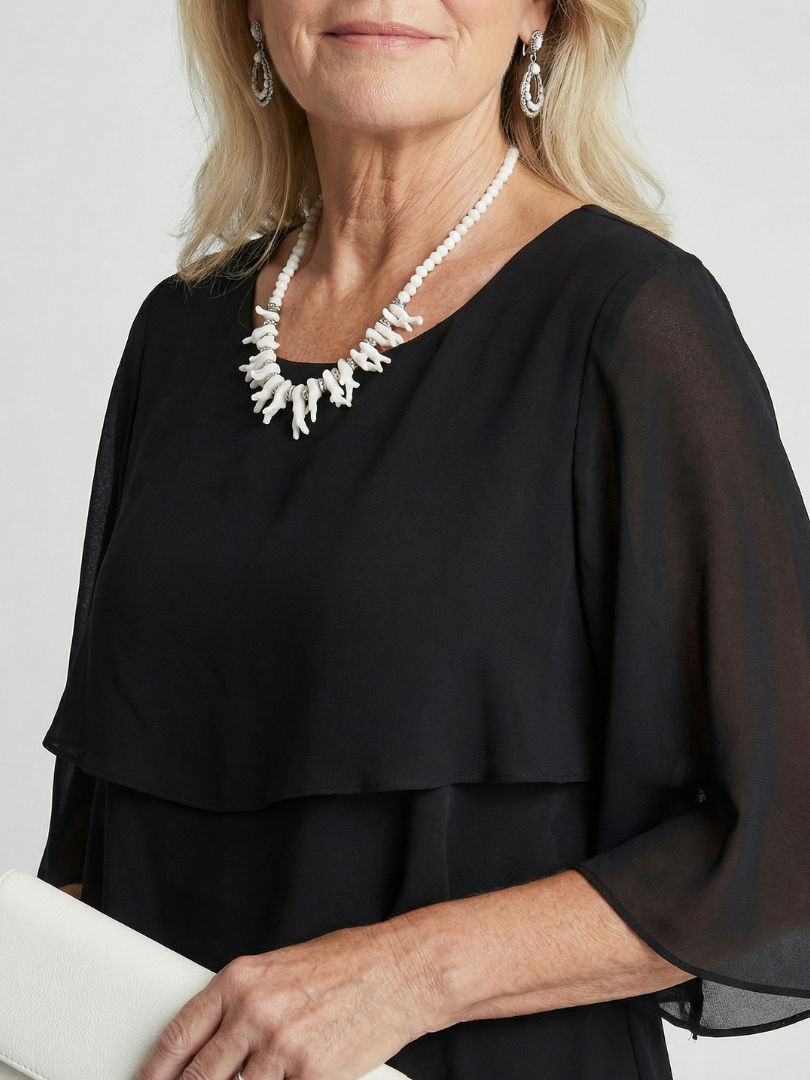 Brent Layered Tier Midi Dress