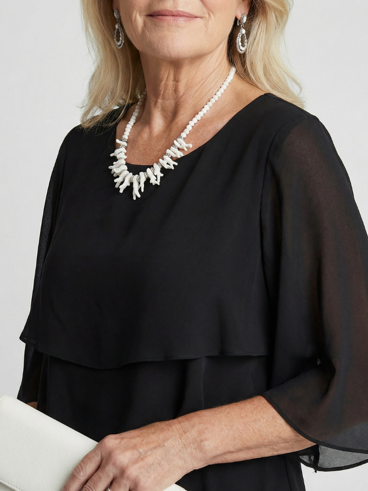 Brent Layered Tier Midi Dress