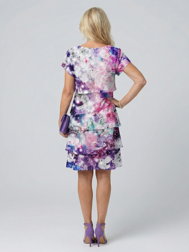 Brielle Light Bloom Knee Length Dress