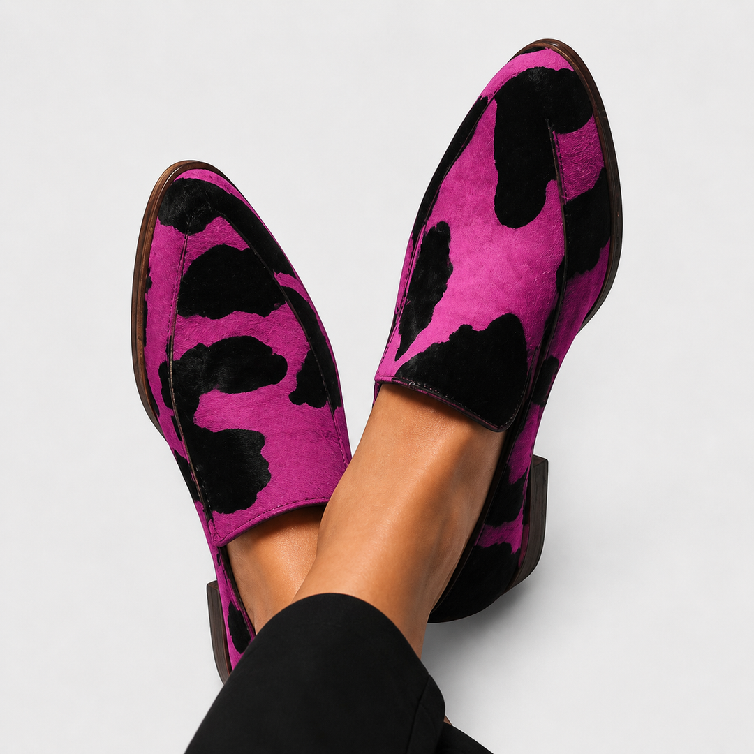 Paloma™ | Cow Print Loafers