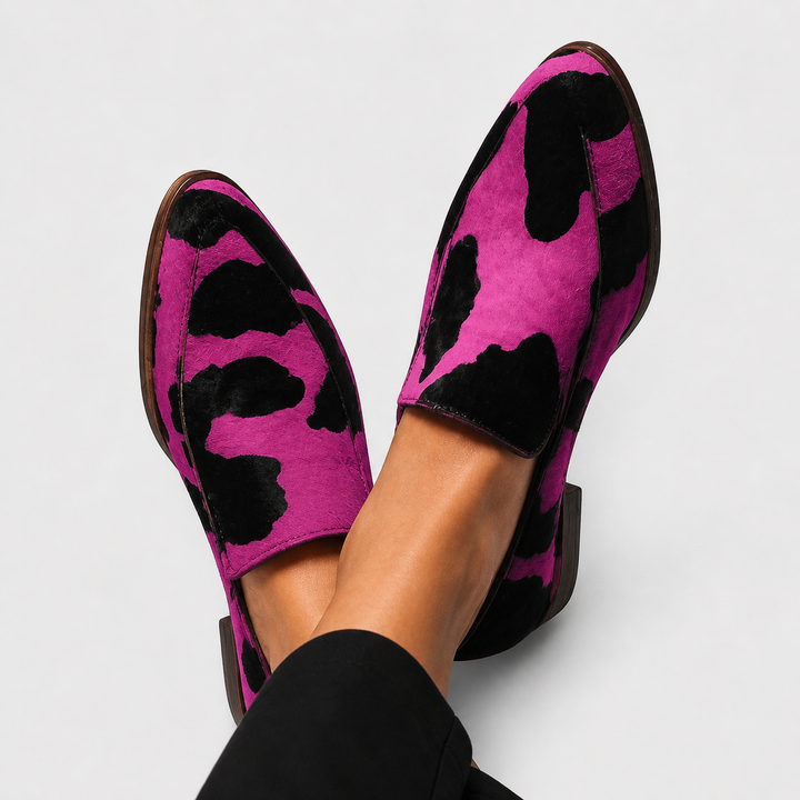 Paloma™ | Cow Print Loafers