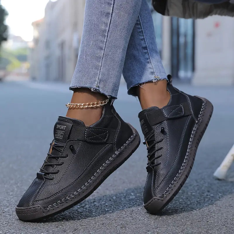 Gisela - Comfortable Faux-Leather Orthopedic Sneakers