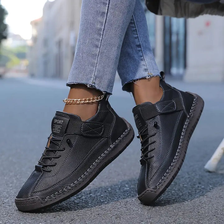 Gisela - Comfortable Faux-Leather Orthopedic Sneakers
