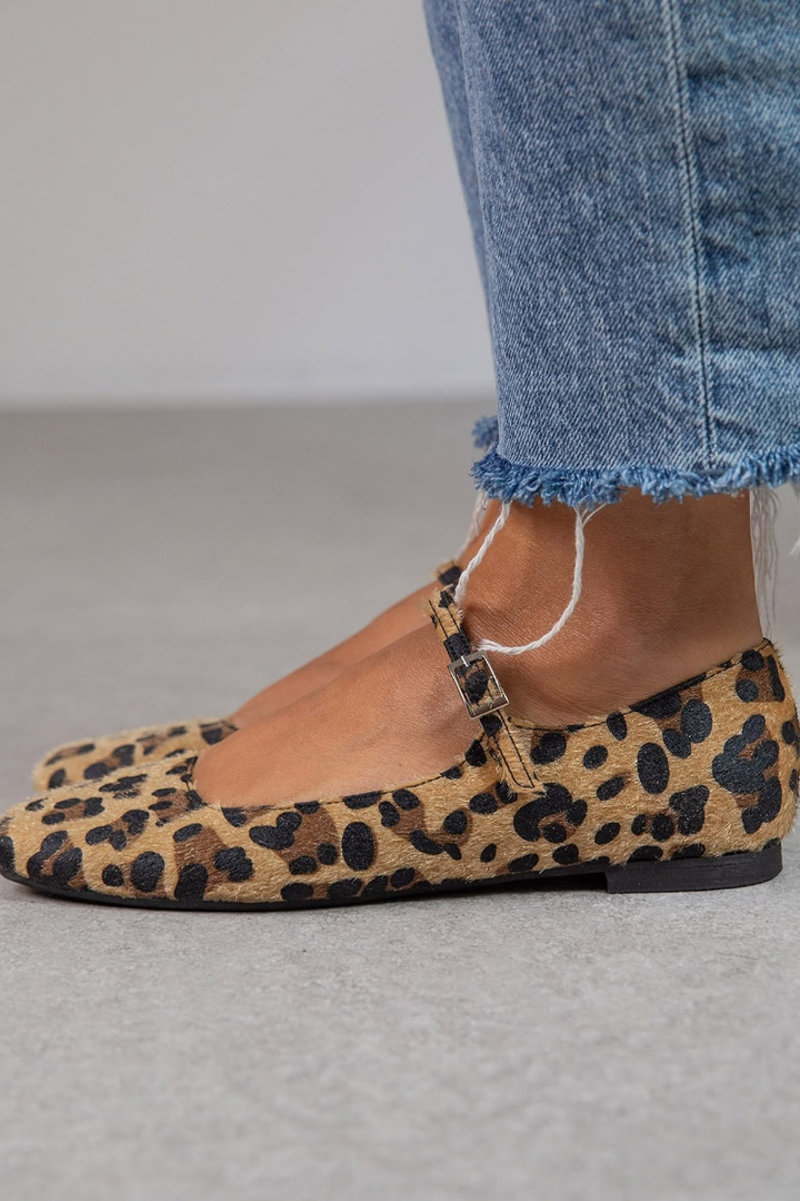 Lena | Ballet Flats with Adjustable Strap