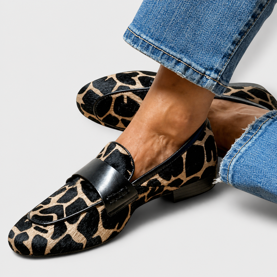 Léonie™ | Leopard Loafers