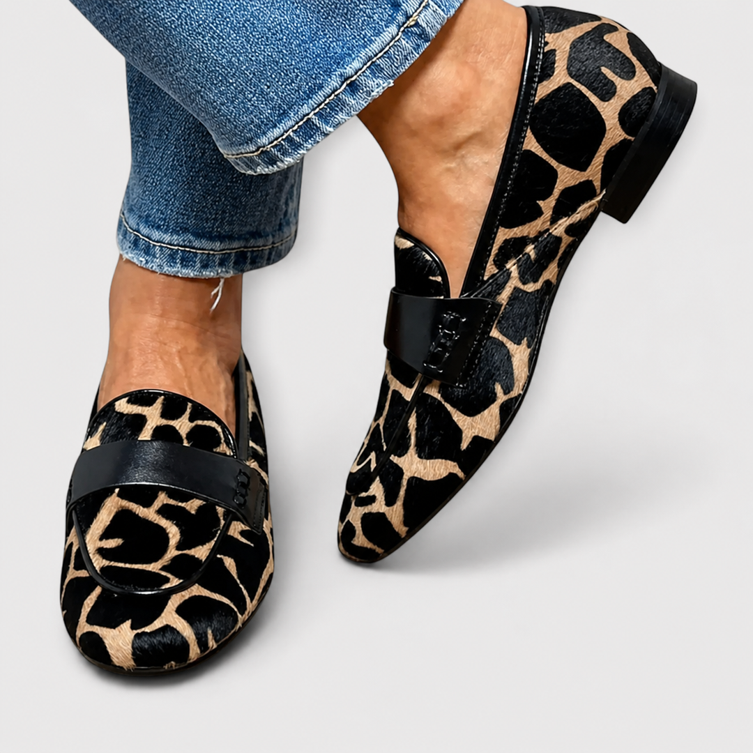 Léonie™ | Leopard Loafers