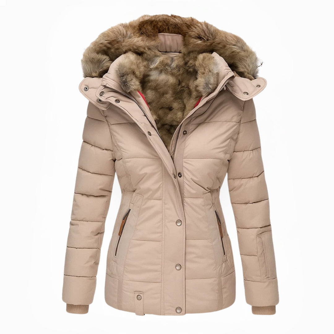 Valenne™ | Warm fur-lined winter coat
