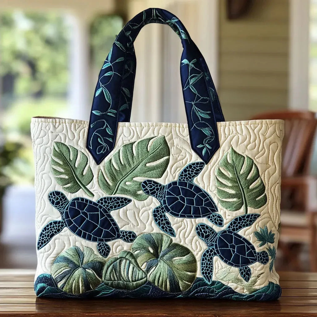 Graceful Sea Turtle Artisan Tote Bag