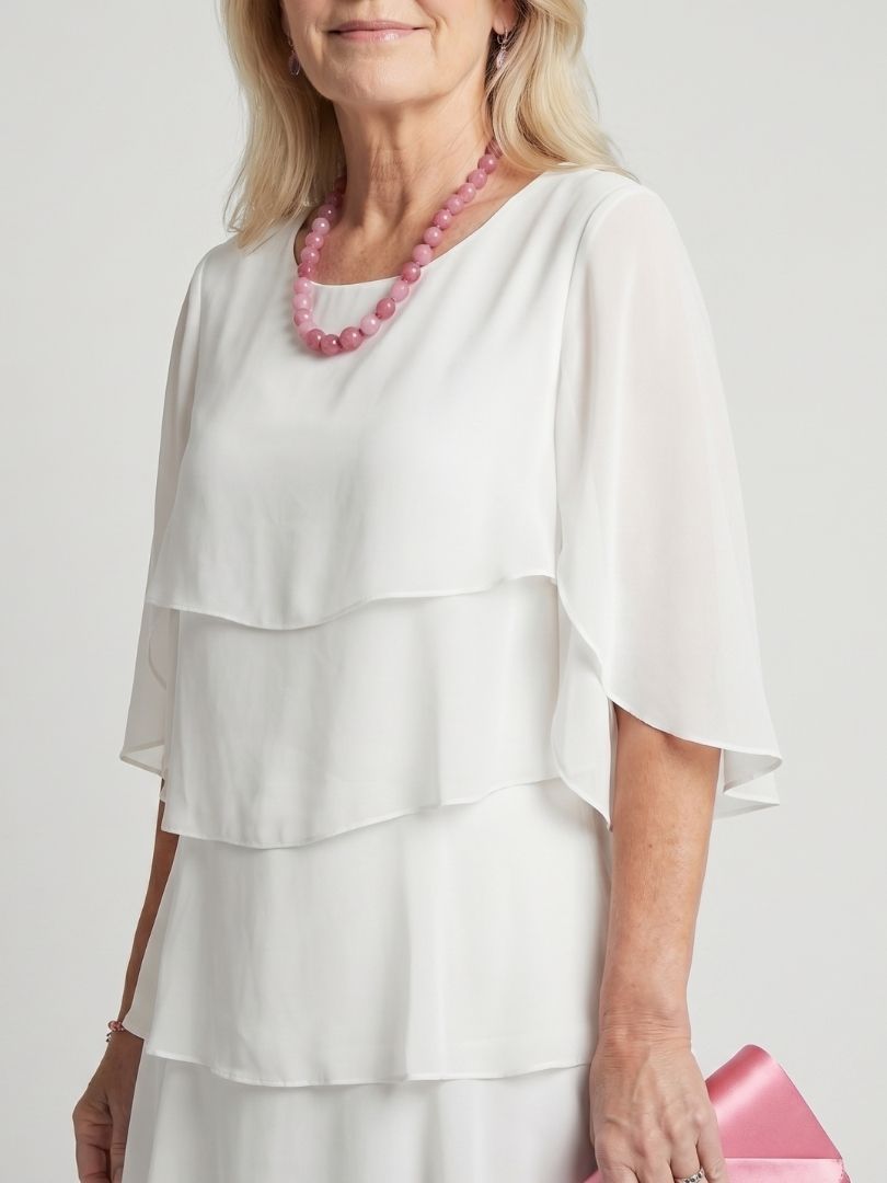 Brent Layered Tier Midi Dress