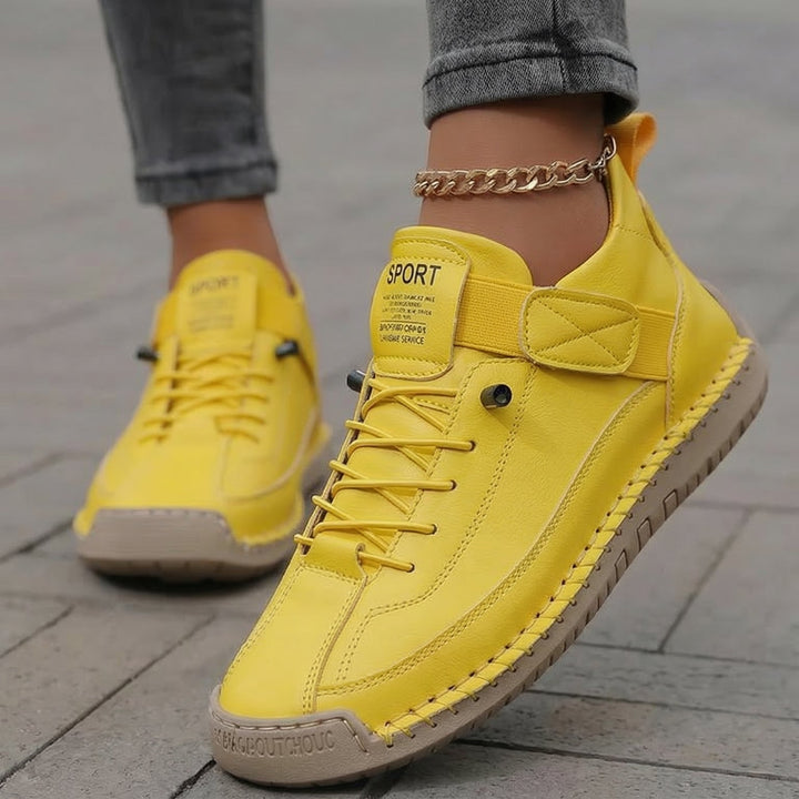 Gisela - Comfortable Faux-Leather Orthopedic Sneakers