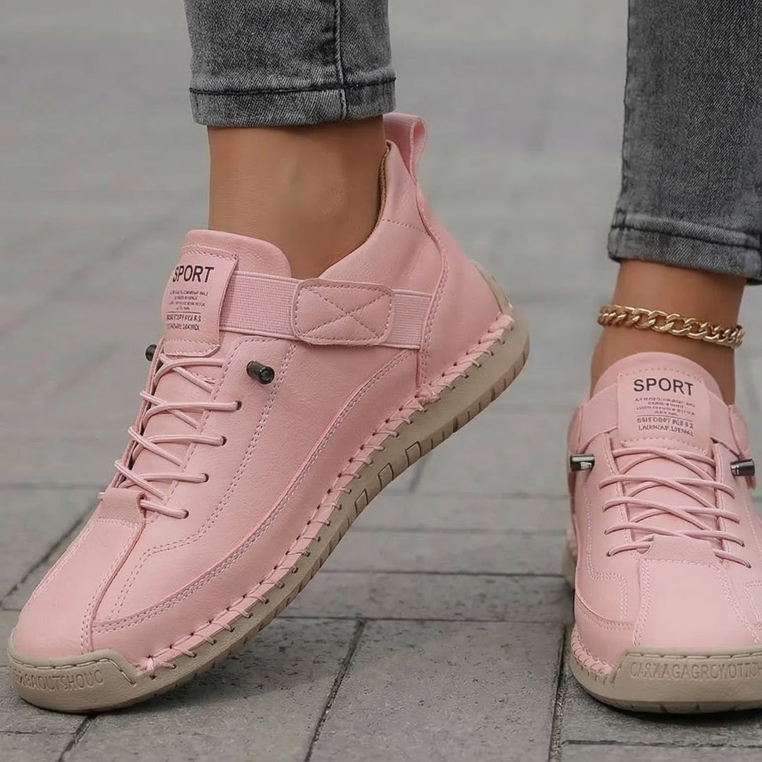 Gisela - Comfortable Faux-Leather Orthopedic Sneakers