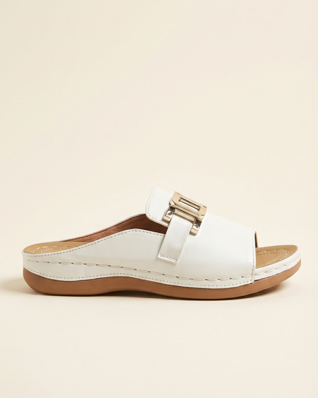 Lola - Wide-Strap Buckle Sandals