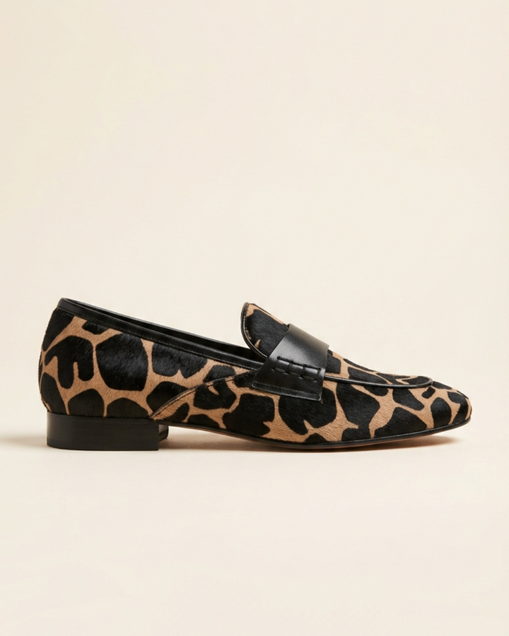 Renata - Animal-Print Loafers