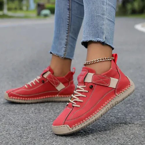 Gisela - Comfortable Faux-Leather Orthopedic Sneakers