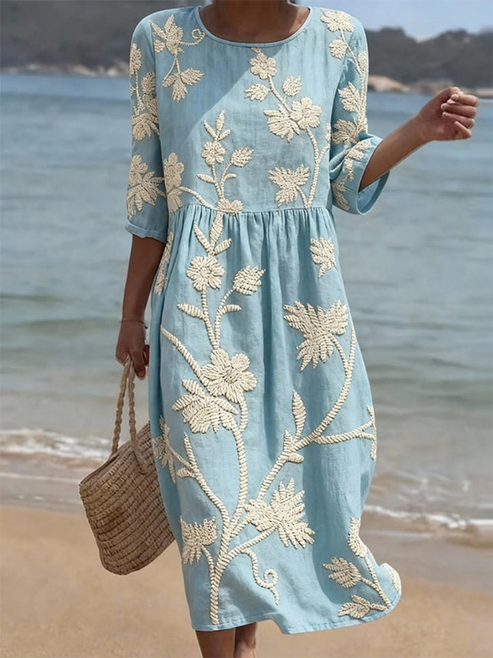 Casual Floral Print Dress