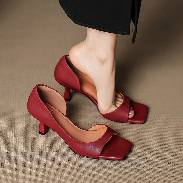 Valentina - Square-Toe Heels
