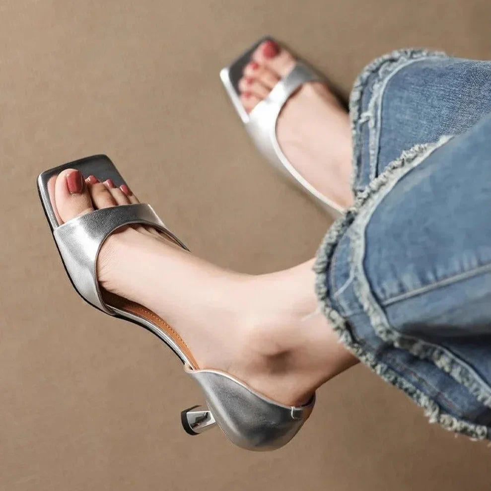 Valentina - Square-Toe Heels