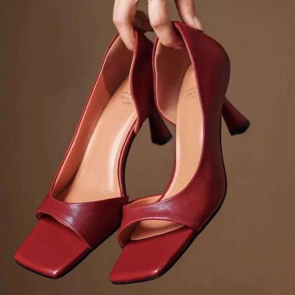 Valentina - Square-Toe Heels