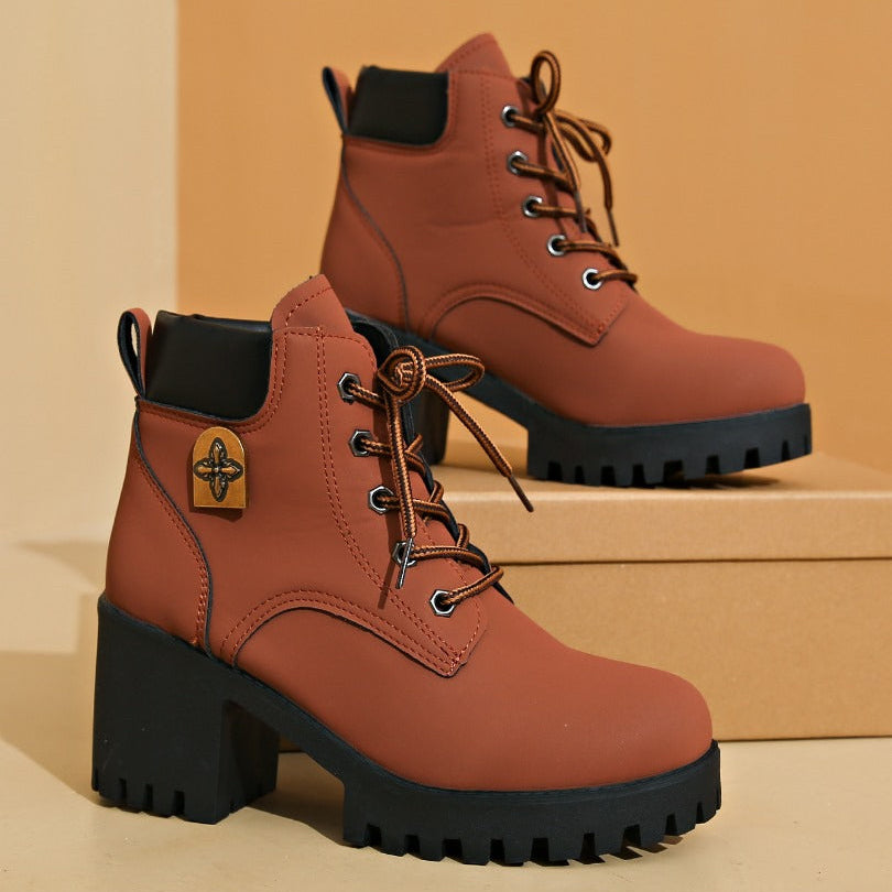 Emma | Platform Heel Ankle Boots