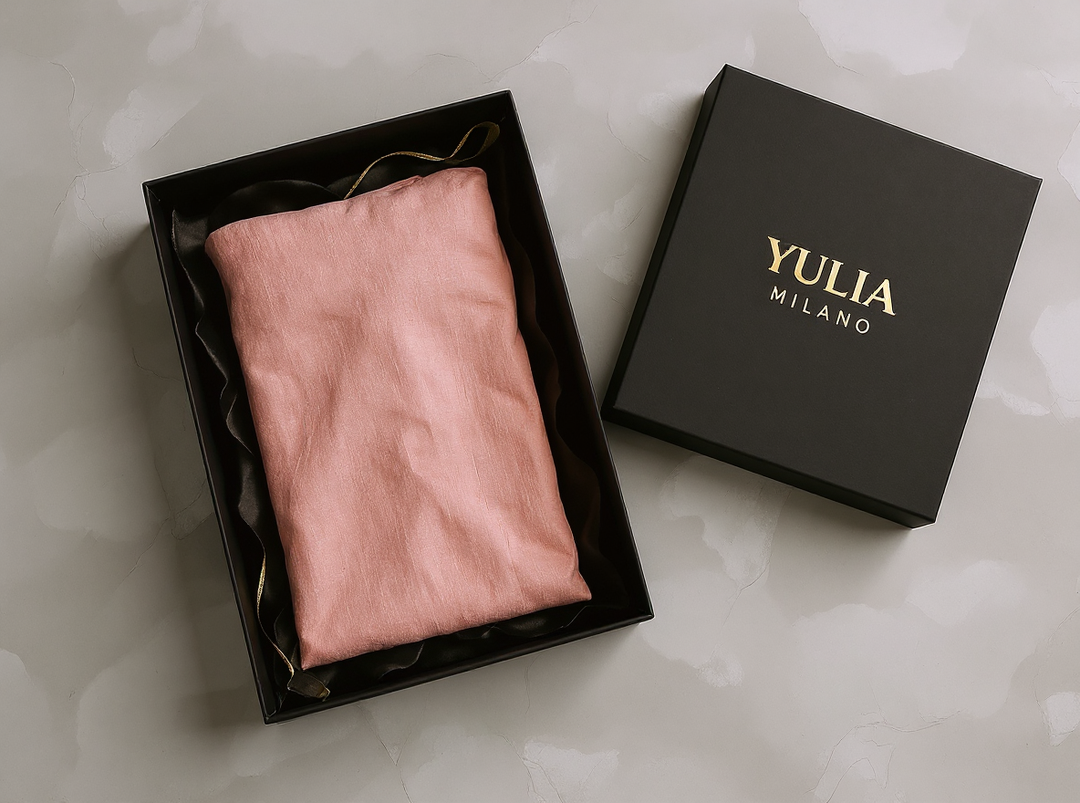Emma - Minimalist Pink Linen-Blend V-Neck Dress