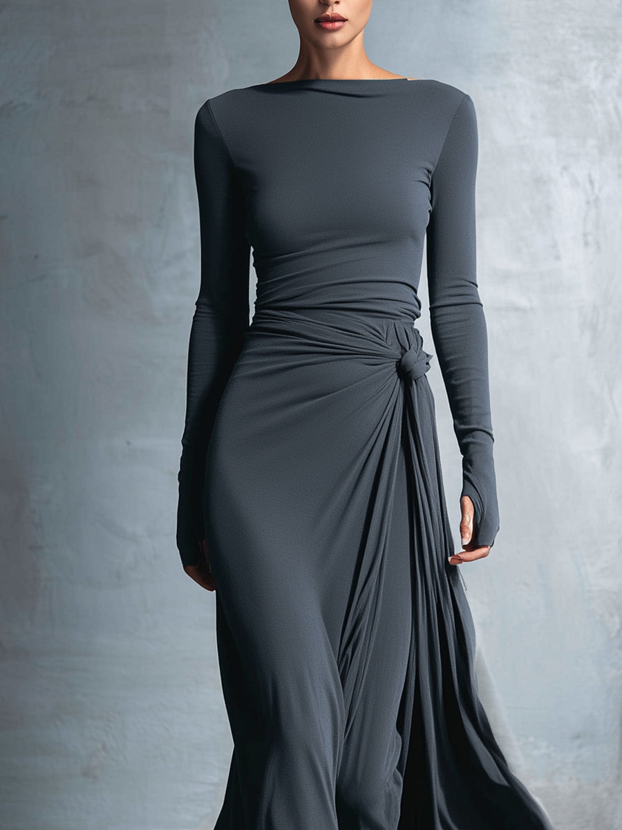 Alba - Maxi Dress with Side Knot