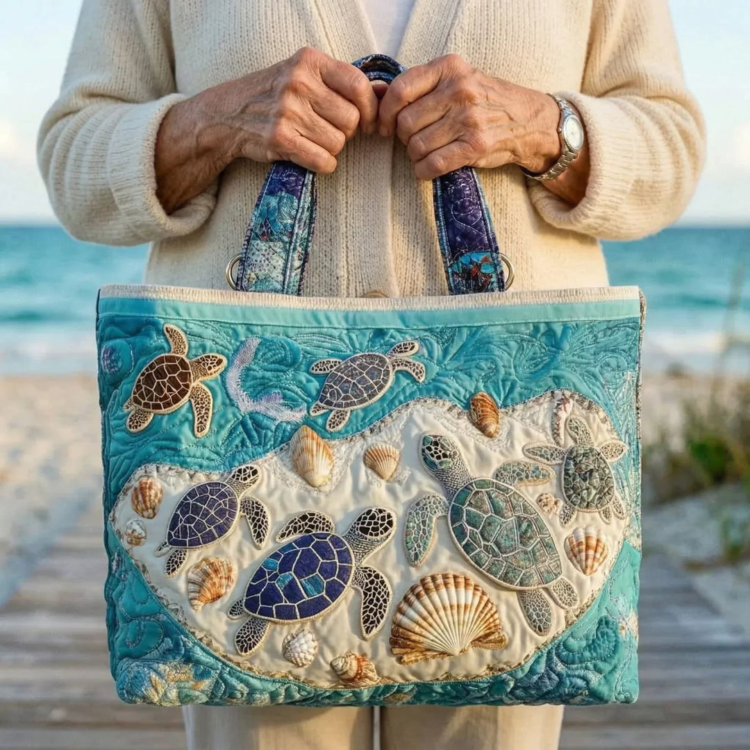 Turtle Love Artisan Tote Bag