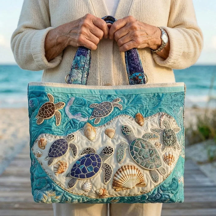 Turtle Love Artisan Tote Bag