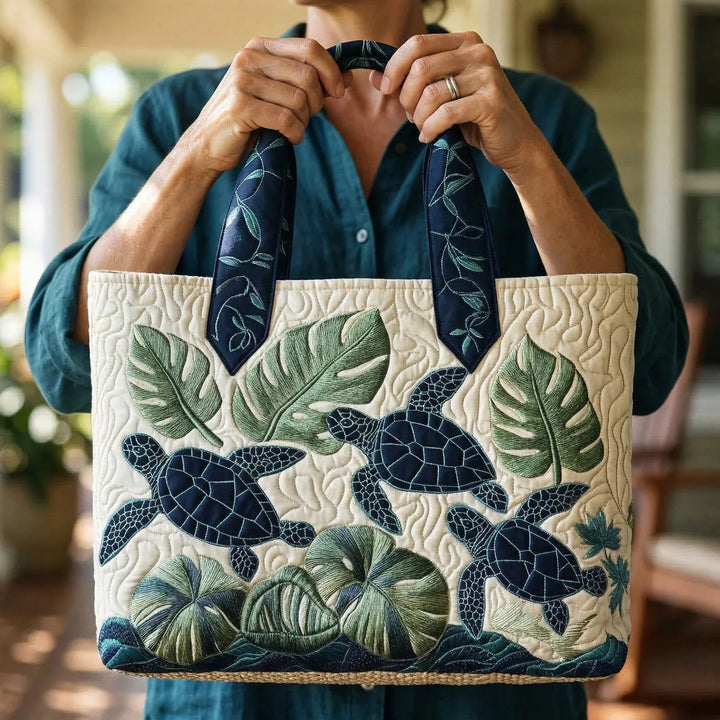 Graceful Sea Turtle Artisan Tote Bag