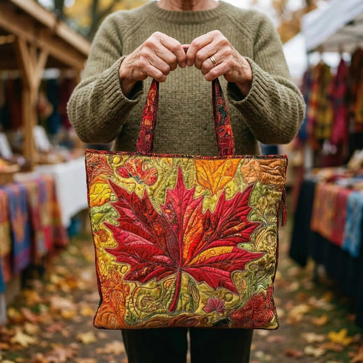 Maple Sunset Artisan Tote Bag