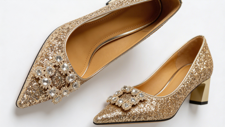 Magdalena | Orthopedic Brocade Heels