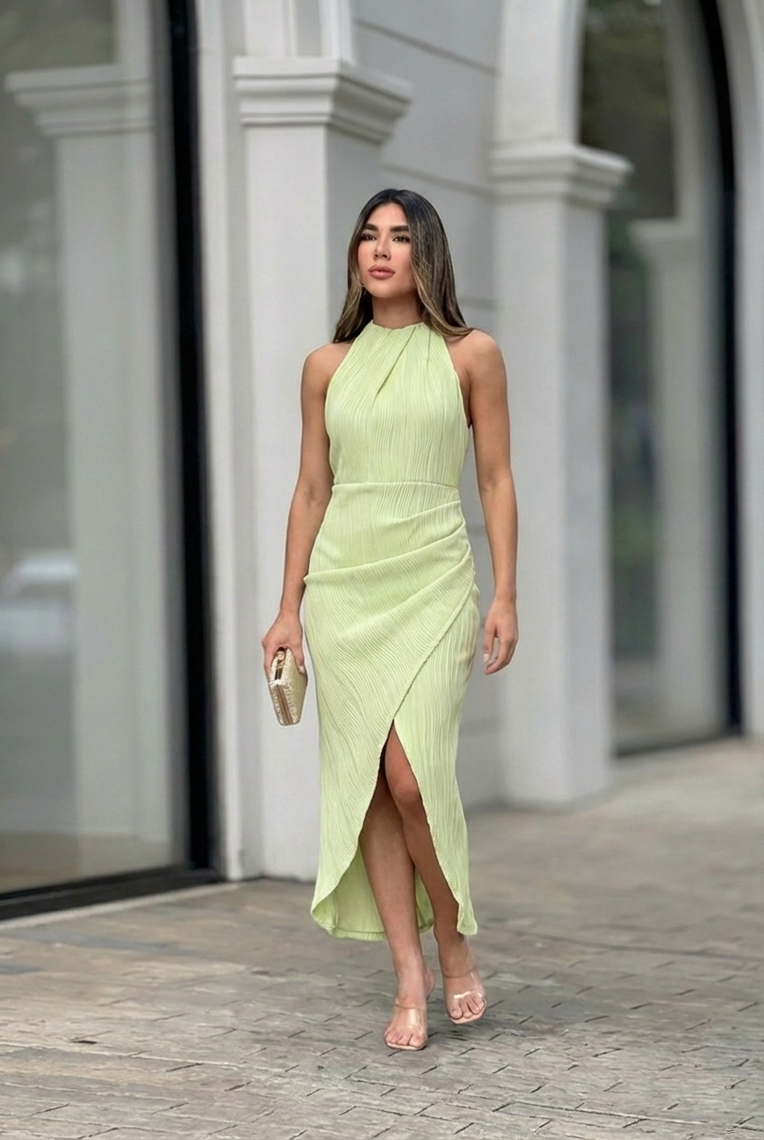 Salima | Abito plissettato dal look sofisticato