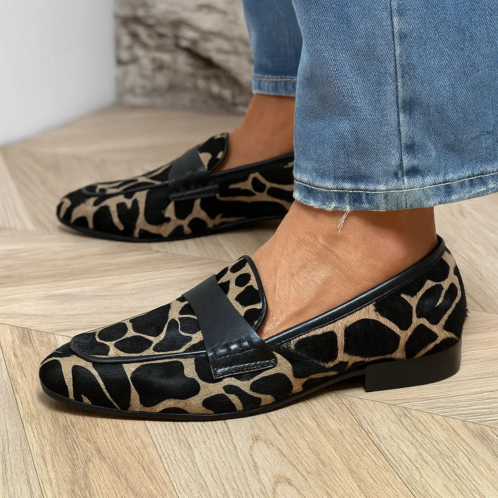 Renata - Animal-Print Loafers