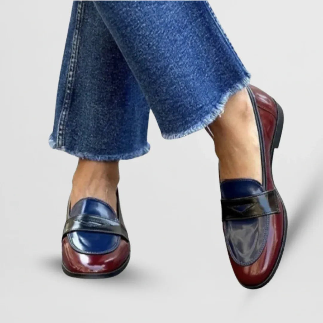 Amalia - Elegant Two-Tone Loafers