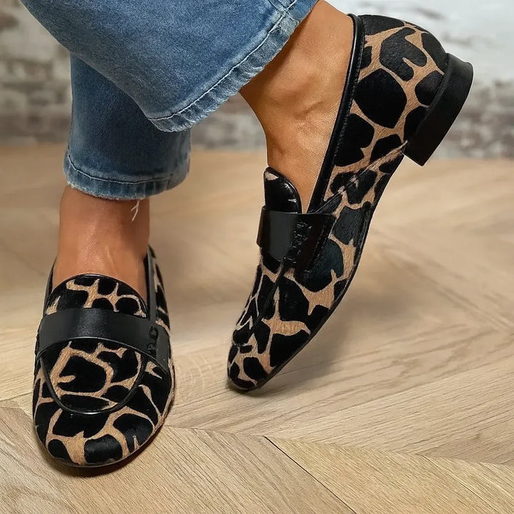 Renata - Animal-Print Loafers