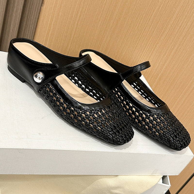 Bella | Open-Back Mary Jane Mules